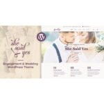 SheSaidYes – Engagement & Wedding WordPress Theme